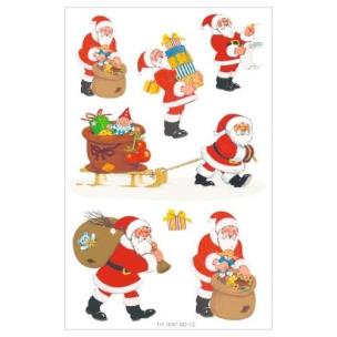 Opakowanie Naklejki Zabawny Mikołaj