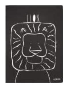 Opakowanie Notes A4/46K czarny z Lwem