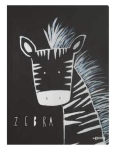 Opakowanie Notes A4/46K czarny z Zebrą