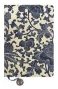 Opakowanie Notes A5/144K Biały Granatowe Kwiaty