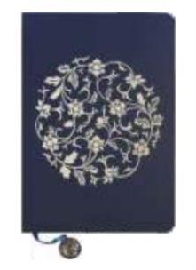 Opakowanie Notes A5/144K Granatowy Białe Kwiaty w Kuli