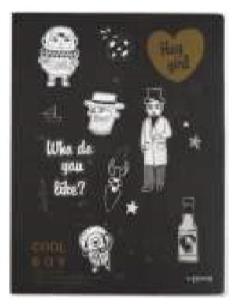 Opakowanie Notes A5/80K Czarny Hey Girl