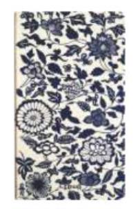 Opakowanie Notes H5/96K Biały Granatowe Kwiaty i Liście