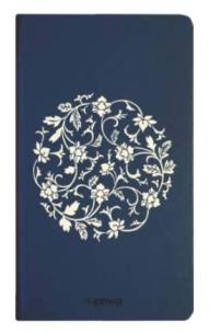 Opakowanie Notes H5/96K Granatowy Białe Kwiaty w Kuli