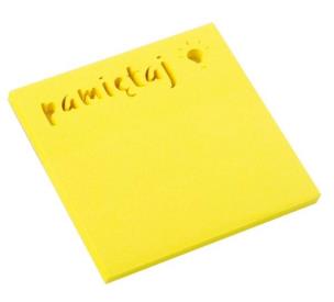 Opakowanie Notes samoprzylepny 75x75mm Pamiętaj D.RECT