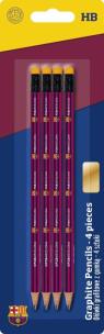 Opakowanie Ołówek trókątny HB FCB 4sztuki ZENITH