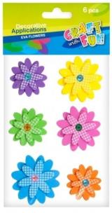 Opakowanie Ozdoba dek.pianka samoprzyl. kwiaty 382734