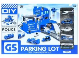 Opakowanie Parking i metalowe akcesoria policja