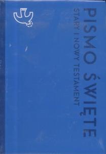 Okładka książki Pismo Święt ST i NT duże niebieskie