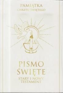 Okładka książki Pismo Święte ST i NT duże - Pamiątka Chrztu