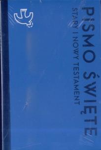 Okładka książki Pismo Święte ST i NT małe niebieskie