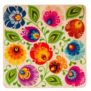 Opakowanie Podkładka - drewniana łowicka eko tło FOLKSTAR