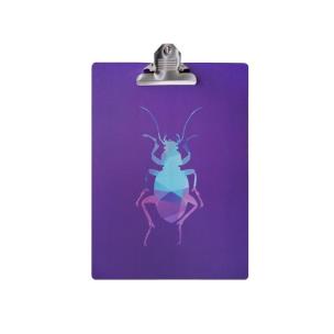 Opakowanie Podkładka z klipsem A4 chrabąszcz fioletowa