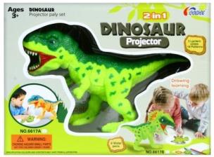 Opakowanie Projektor Dino z akcesoriami 2w1