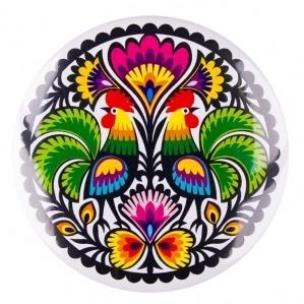 Opakowanie Przypinka duża - dwa koguty 58 mm FOLKSTAR