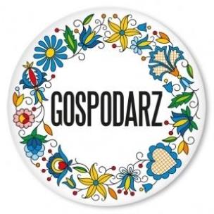 Opakowanie Przypinka duża - gospodarz kaszukska 58 mm