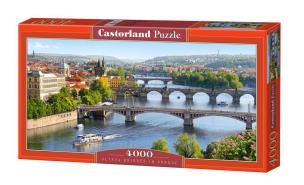 Okładka książki Puzzle 4000 Vltava Bridges in Prague CASTOR