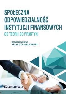 Okładka książki Społeczna odpowiedzialność instytucji finansowych