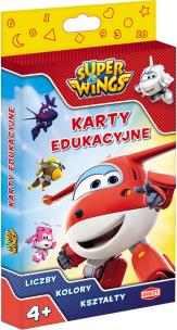 Okładka książki Super Wings karty edukacyjne