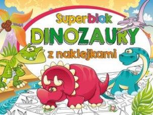 Okładka książki Superblok z naklejkami. Dinozaury