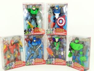 Opakowanie Superbohaterowie, różne rodzaje