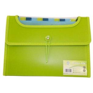 Opakowanie Teczka Visfile A4 z 12 przekładkami Zielona