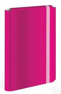 Opakowanie Teczka z gumką twarda oprawa A4+ różowa