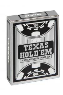 Texas Holdem Silver peek index czarne. Wydawca: Cartamundi. Multiszop.pl Opakowanie Texas Holdem Silver peek index czarne