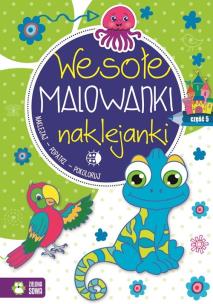 Okładka książki Wesołe malowanki naklejanki Część 5