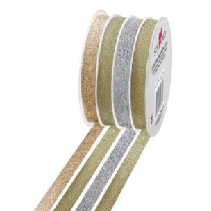 Opakowanie Wstążka Multi 10mm/3m złota/srebrna