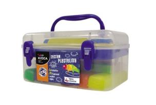 Opakowanie Zestaw B plasteliny 6 kolorów i 16 narzędzi  Kidea    ZP6K16BKA