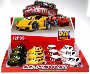 Opakowanie Autka z napędem wstecznym metalowe die cast