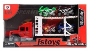 Opakowanie Auto ciężarowe z motocyklami