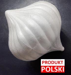 Opakowanie Bombka bączek styropianowy ST035 8 cm 3 szt.