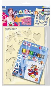 Opakowanie Farby do tkanin 6 kolorów - zestaw dla dziewczynek