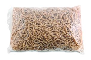 Opakowanie Gumki recepturki średnica 100mm 1000g zgrzewka naturalny Office Products