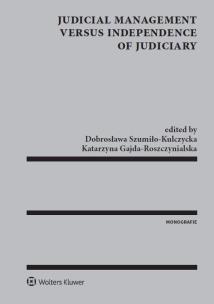 Okładka książki Judicial Management versus independence of judiciary