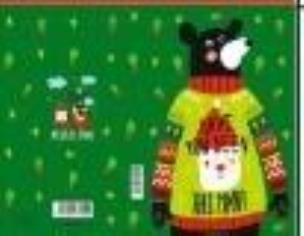 Opakowanie Karnet B6 Boże Narodzenie - Misiek (10szt)