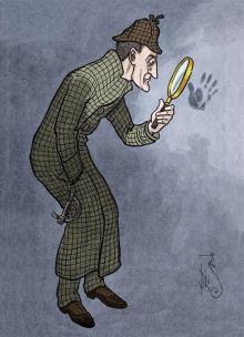 Opakowanie Karnet B6 z kopertą Sherlock Holmes