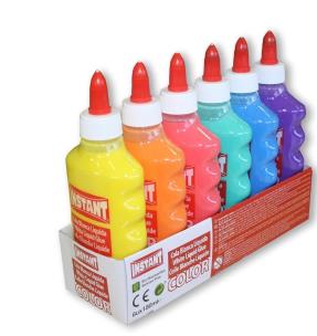 Opakowanie Klej w płynie kolorowy 180ml (6szt) INSTANT