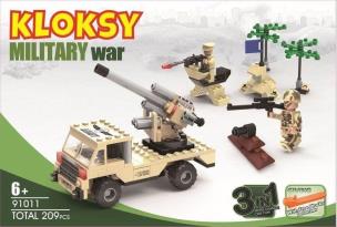 Opakowanie Klocki Kloksy Armia wóz bojowy 3w1 209 elementów