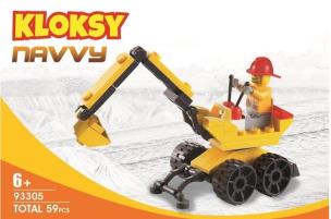 Opakowanie Klocki Kloksy Maszyny budowlane koparka 59 el.