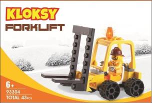 Opakowanie Klocki Kloksy Maszyny budowlane wózek widłowy