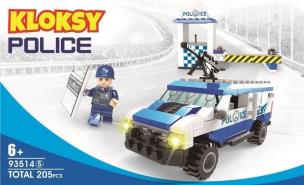 Opakowanie Klocki Kloksy Policja wóz szturmowy 205 elementów