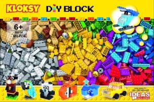Opakowanie Klocki Kloksy Zestaw budowlany 500 elementów