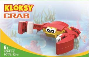 Opakowanie Klocki Kloksy Zwierzęta krab 52 elementy