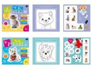 Opakowanie Kolorowanka  21x21 16 kotki, pieski