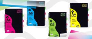 Opakowanie Kołozeszyt A4 Wave w kratkę 120 kartek mix