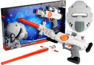Opakowanie Kosmiczna broń pistolet miecz maska gra + świeci