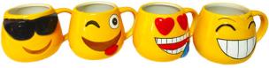 Opakowanie Kubek Ceramiczny Emoji Gigant ,mix 4 kolory